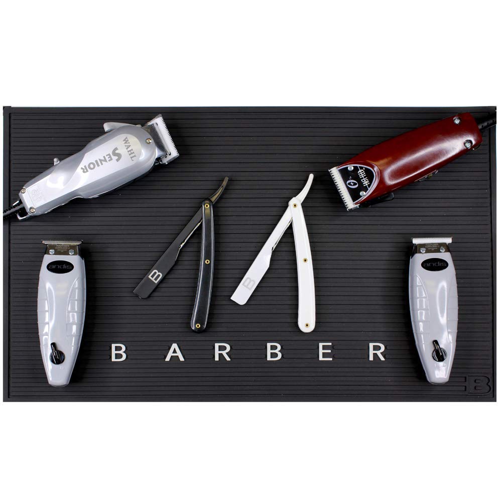 Large Nonslip Barber Work Station Mat For Clippers