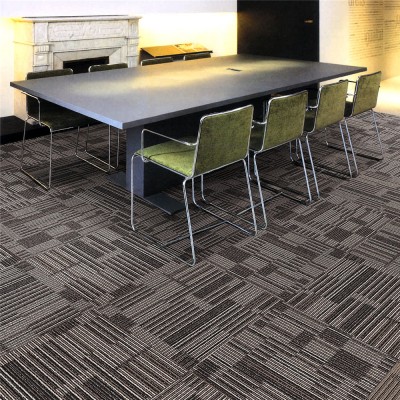 Commercial PP Multi-level Loop Pile PVC Backing Carpet Tile