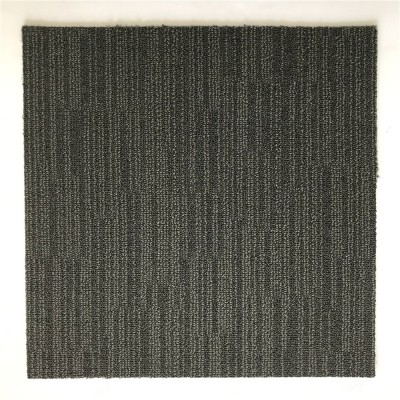 100% Polypropylene Fire-resistant  Tufted Loop Pile PVC Backing Carpet Tile